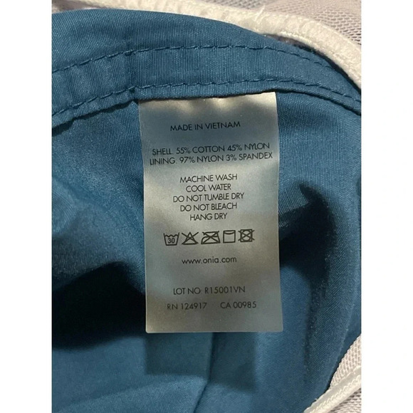 Onia Swim Trunks Men’s Size 36 Blue Calder 7.5” Lightweight Lined Pockets - Picture 9 of 9